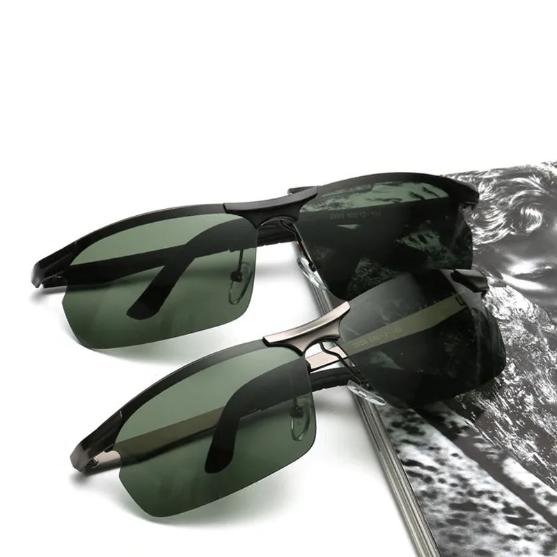 Thunder Pailong Alloy Rectangular Sunglasses Men's Gray/Black-3
