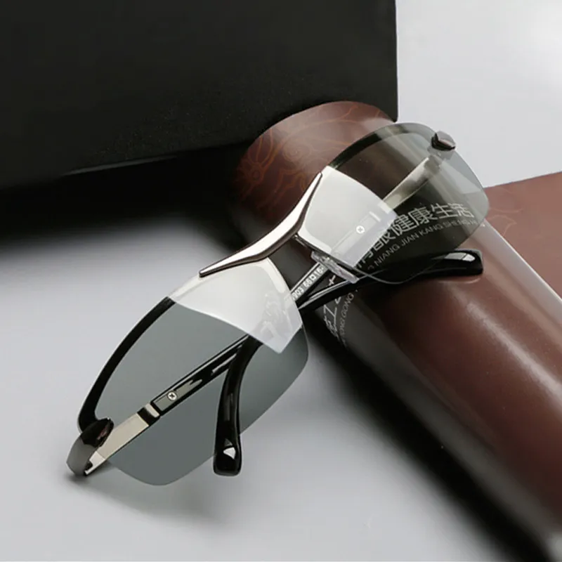 Thunder Pailong Alloy Square Sunglasses Unisex Black/Gunmetal-7
