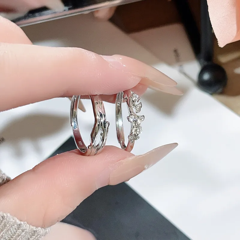 I Do&Co. 925 Sterling Silver Synthetic Cubic Zirconia Rings Unisex-3