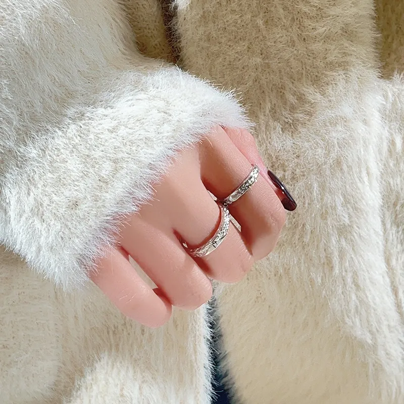 I Do&Co. 999 Fine Silver Rings Unisex-4