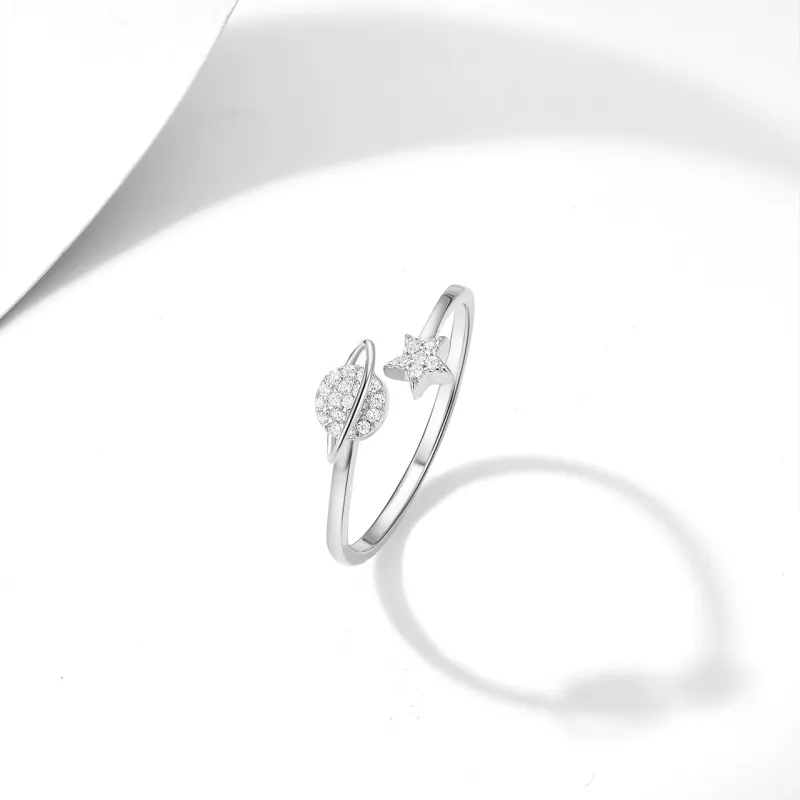 I Do&Co. 925 Sterling Silver Synthetic Cubic Zirconia Rings Unisex-4
