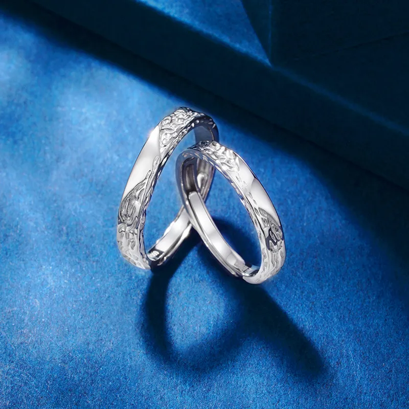 I Do&Co. 999 Fine Silver Rings Unisex-2