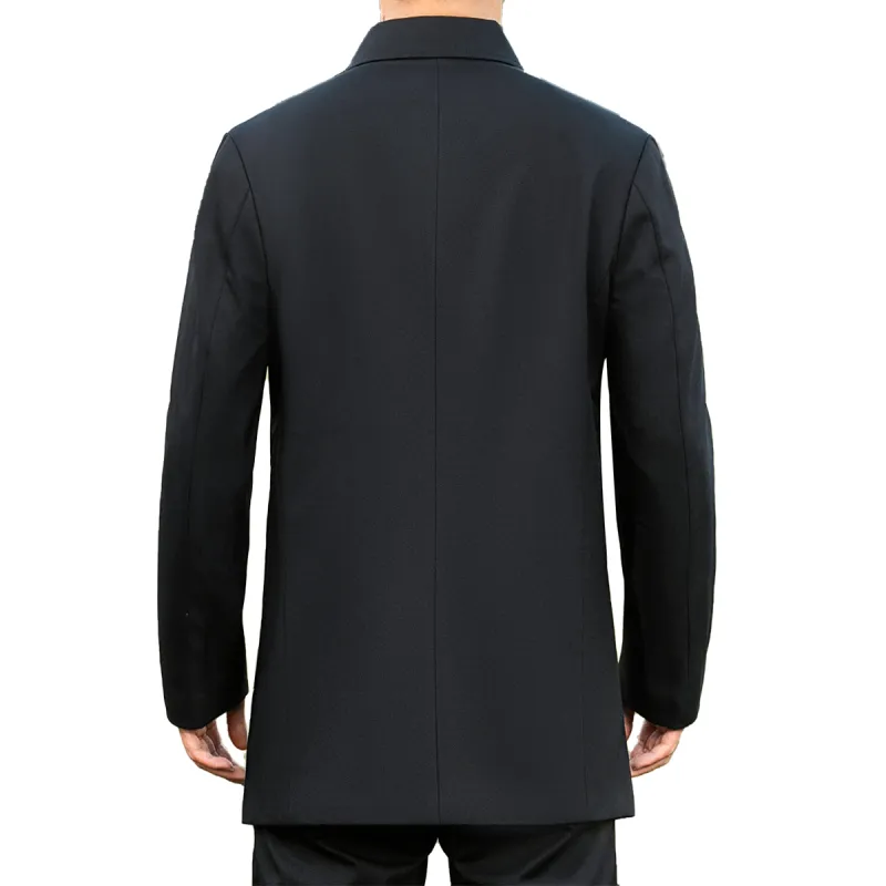 KAISER Trench Coats Men Black-1