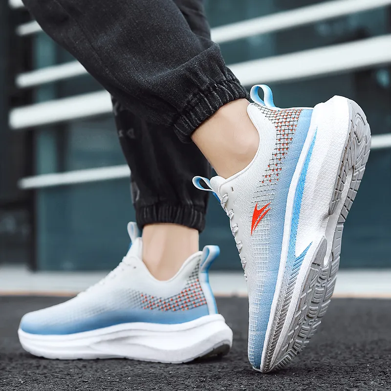 Kinglake Low Top Running Shoes Unisex White Peacock-6