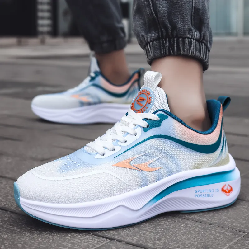 Kinglake Shock Absorbers Slip Resistant, Abrasion Resistant, Breathable Low Top Running Shoes Unisex-9