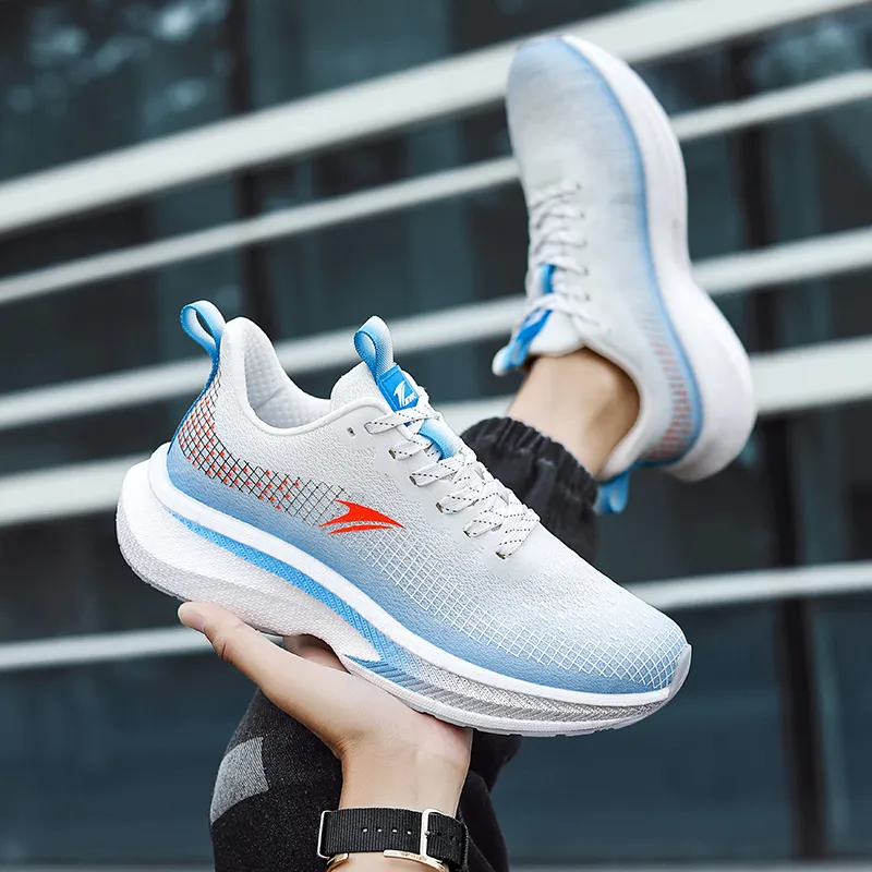 Kinglake Low Top Running Shoes Unisex White Peacock-4