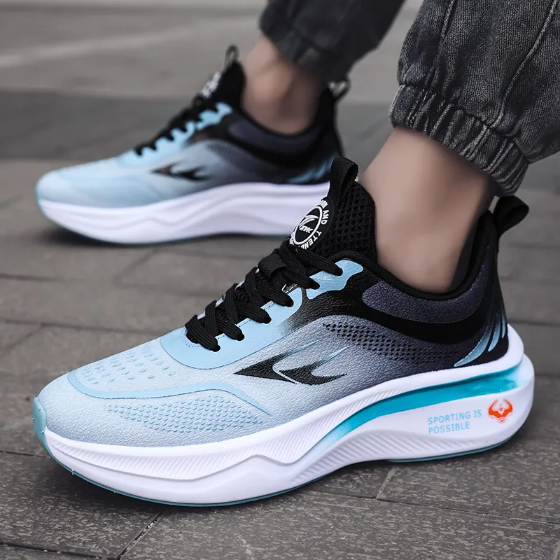 Kinglake Shock Absorbers Slip Resistant, Abrasion Resistant, Breathable Low Top Running Shoes Unisex-2