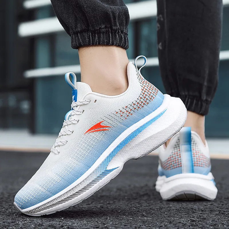 Kinglake Low Top Running Shoes Unisex White Peacock-7