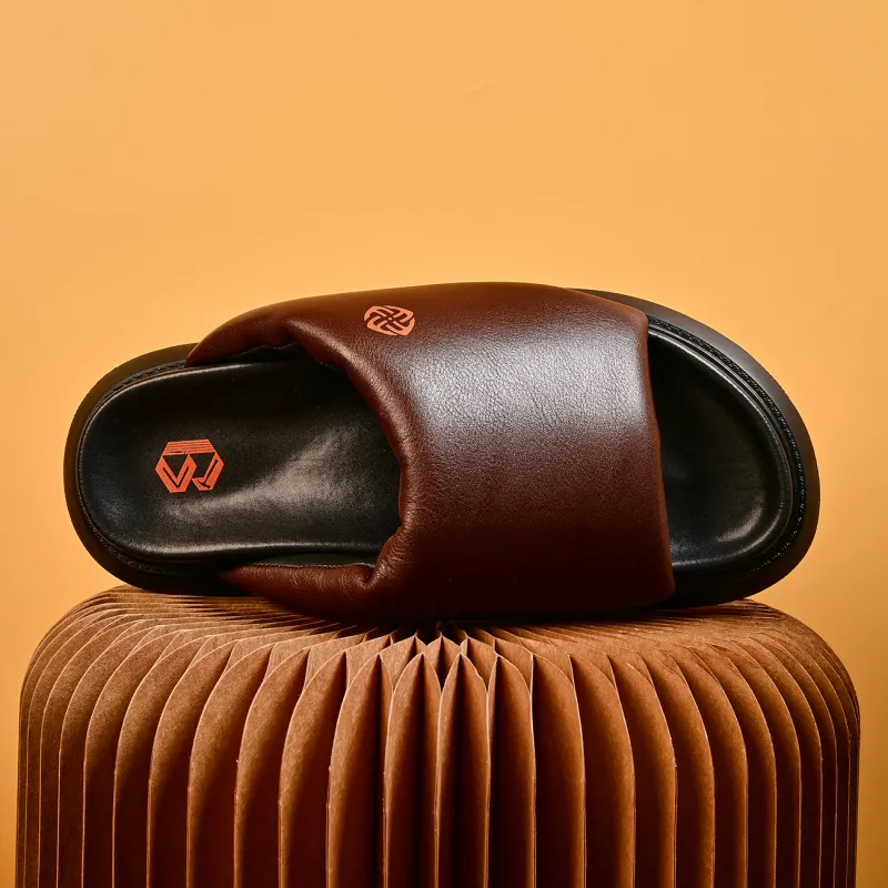 Brounvanm Rubber Foam Outsole Slip Resistant Slide Slippers Men's-9