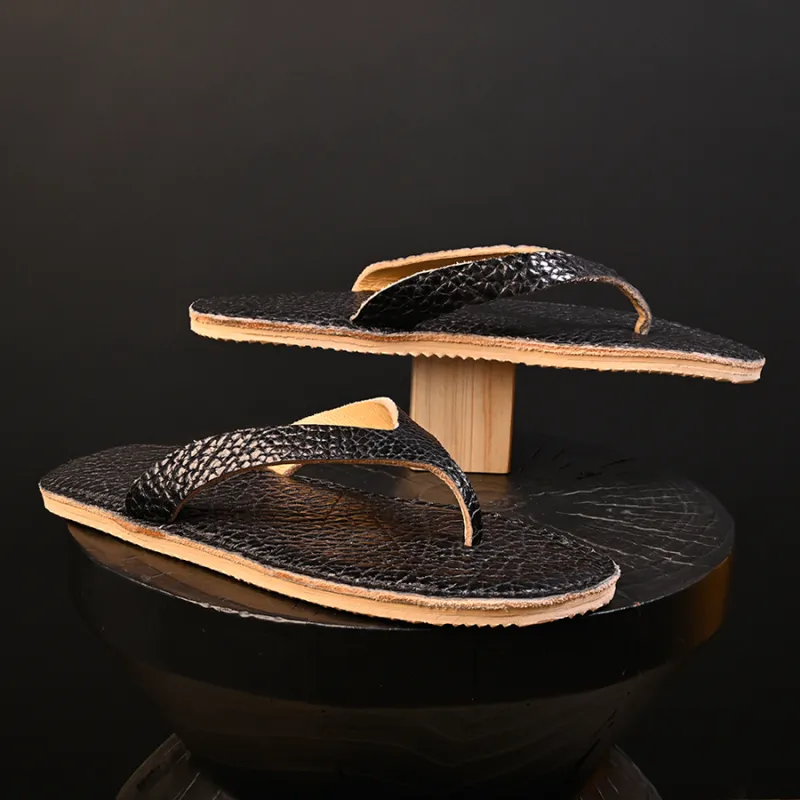 Brounvanm Rubber Sole Slip Resistant Flip Flops Men's-6