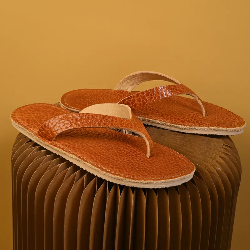 Brounvanm Rubber Sole Slip Resistant Flip Flops Men's-1