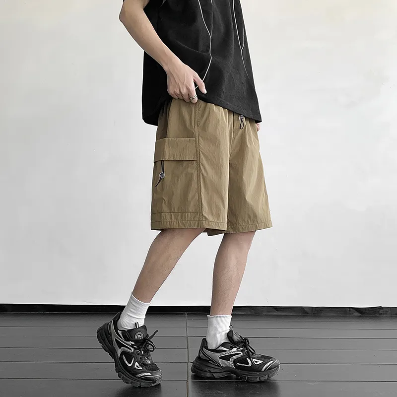 PAINT STAIN Cargo Shorts Unisex Black-19