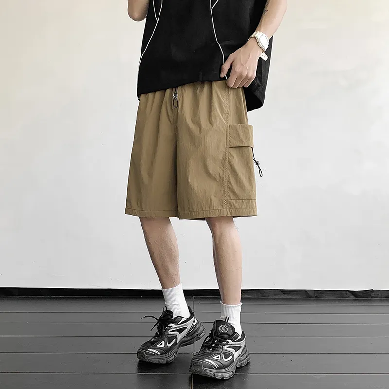 PAINT STAIN Cargo Shorts Unisex Black-18