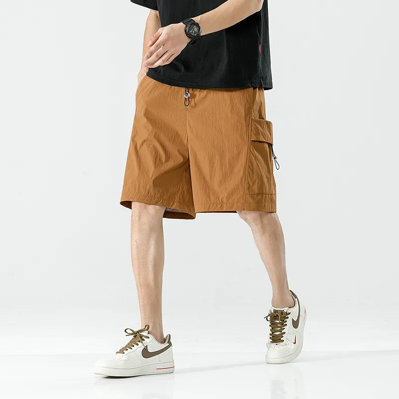 PAINT STAIN Cargo Shorts Unisex Black-26
