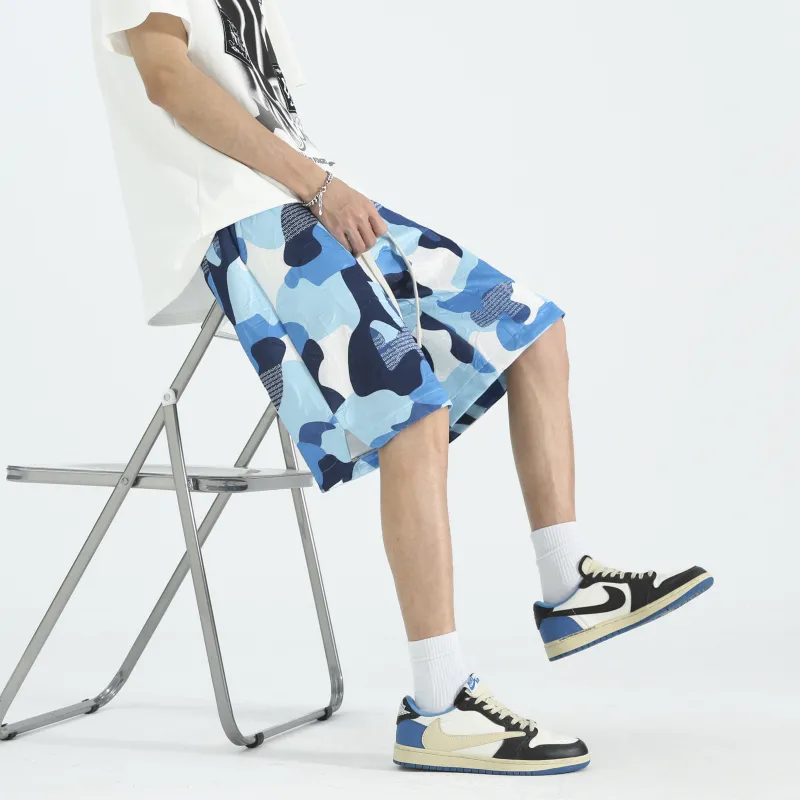 GSON Casual Shorts Unisex Lake Blue-8
