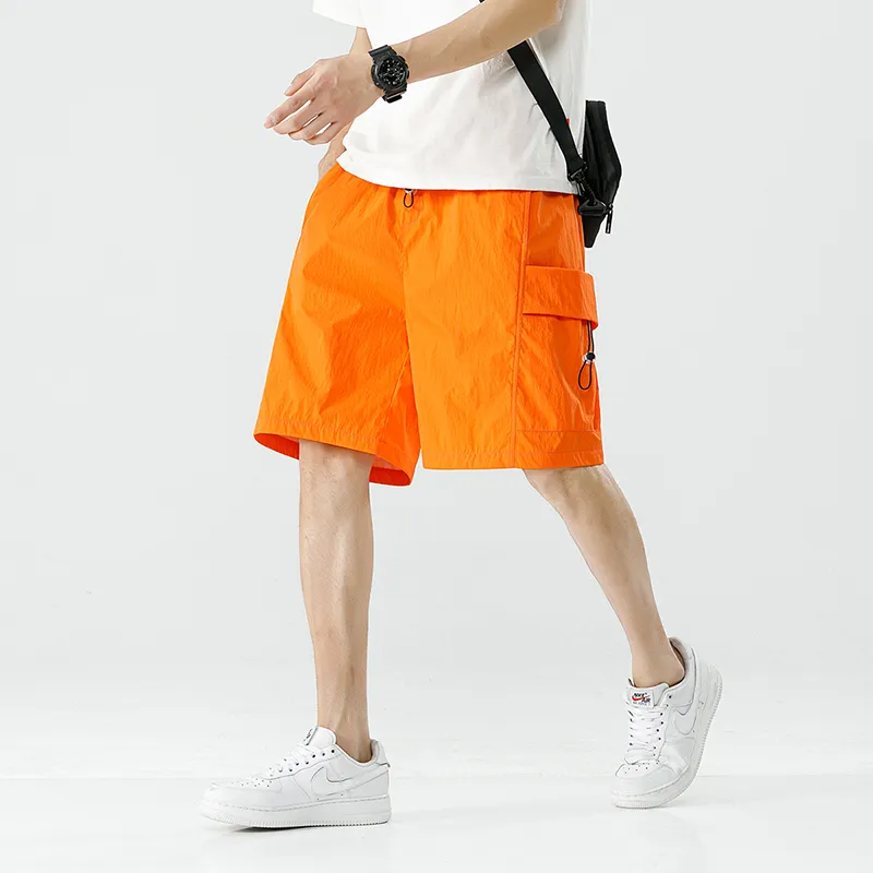 PAINT STAIN Cargo Shorts Unisex Black-46