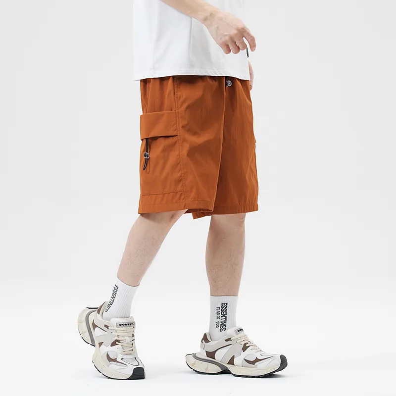 PAINT STAIN Cargo Shorts Unisex Black-38