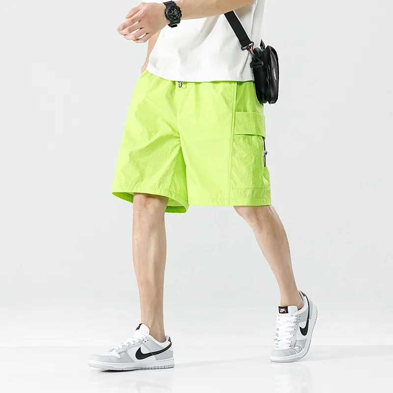 PAINT STAIN Cargo Shorts Unisex Black-43