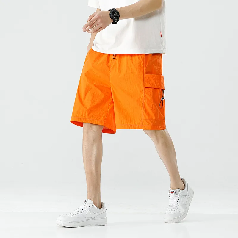 PAINT STAIN Cargo Shorts Unisex Black-47