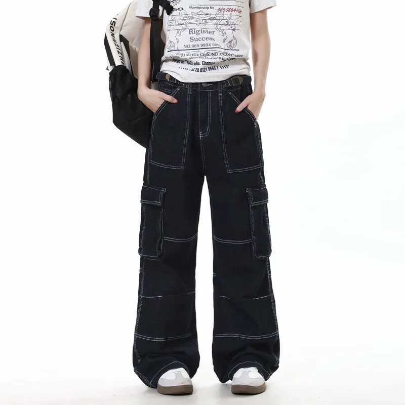GBXM Jeans Unisex Dark Blue-4