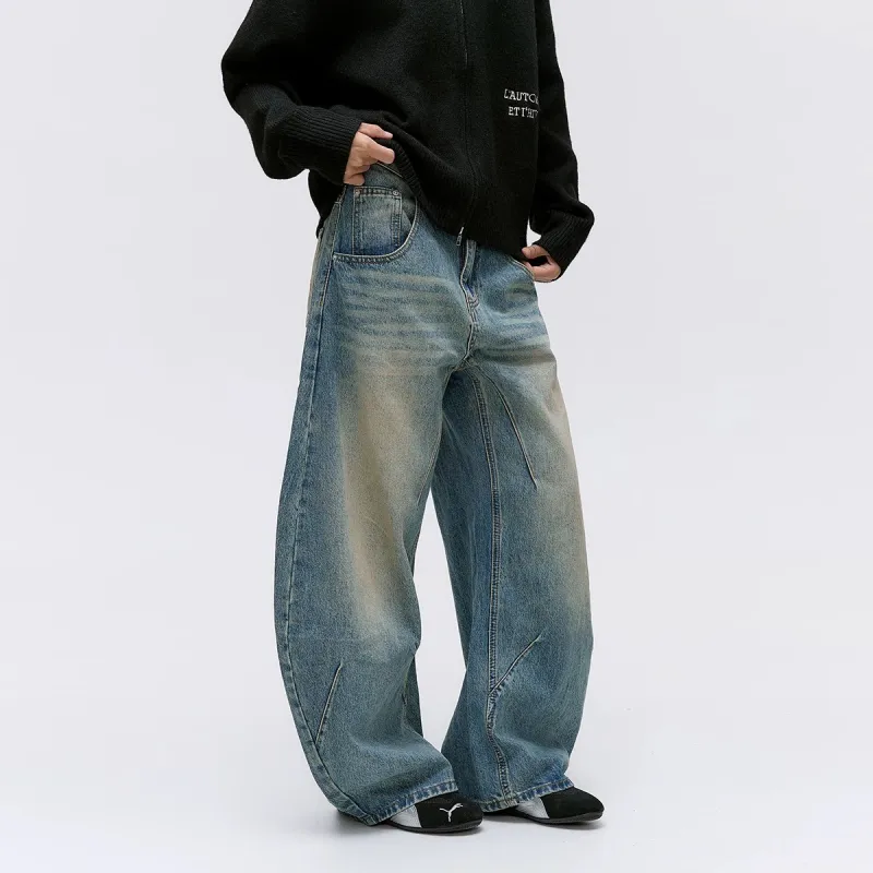 GBXM Jeans Unisex Vintage Blue-4