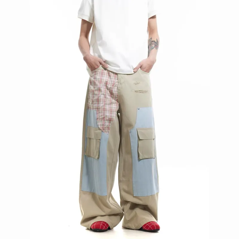 GBXM Casual Pants Unisex Khaki-3