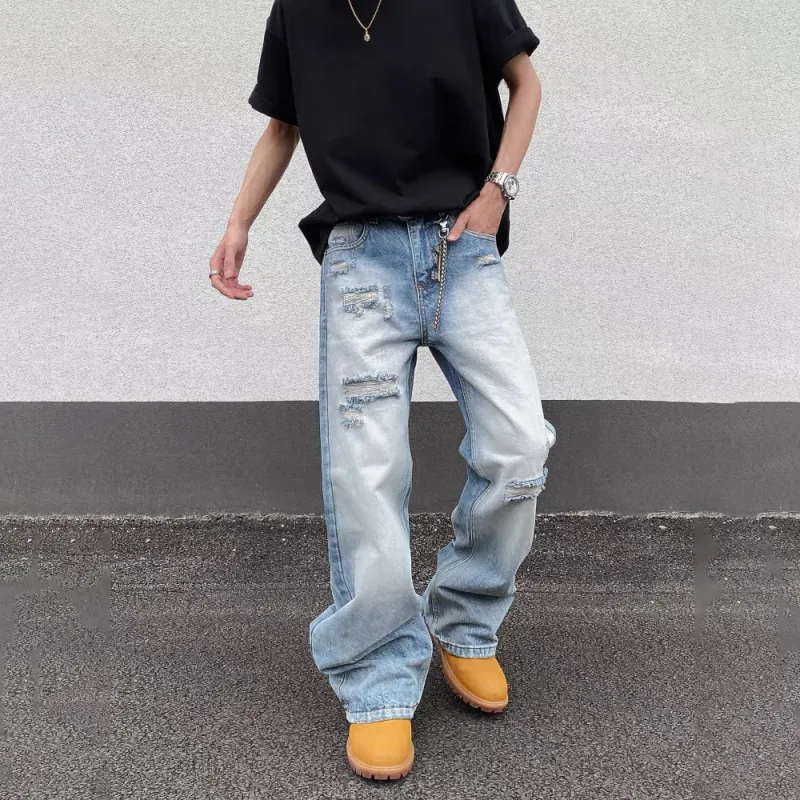 GBXM Jeans Unisex Washed Blue-5