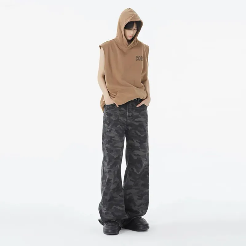 TESTUNG Trendy Casual Pants Unisex Camouflage Element-3