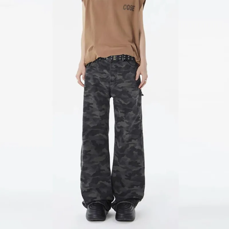 TESTUNG Trendy Casual Pants Unisex Camouflage Element-2