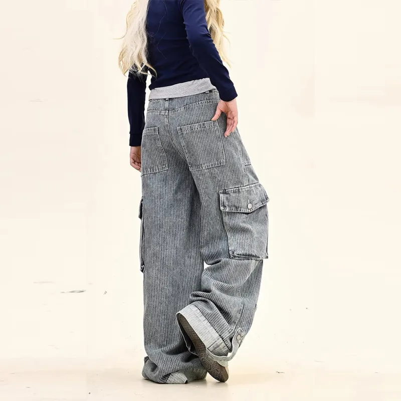 GBXM Cargo Pants Unisex Blue-6