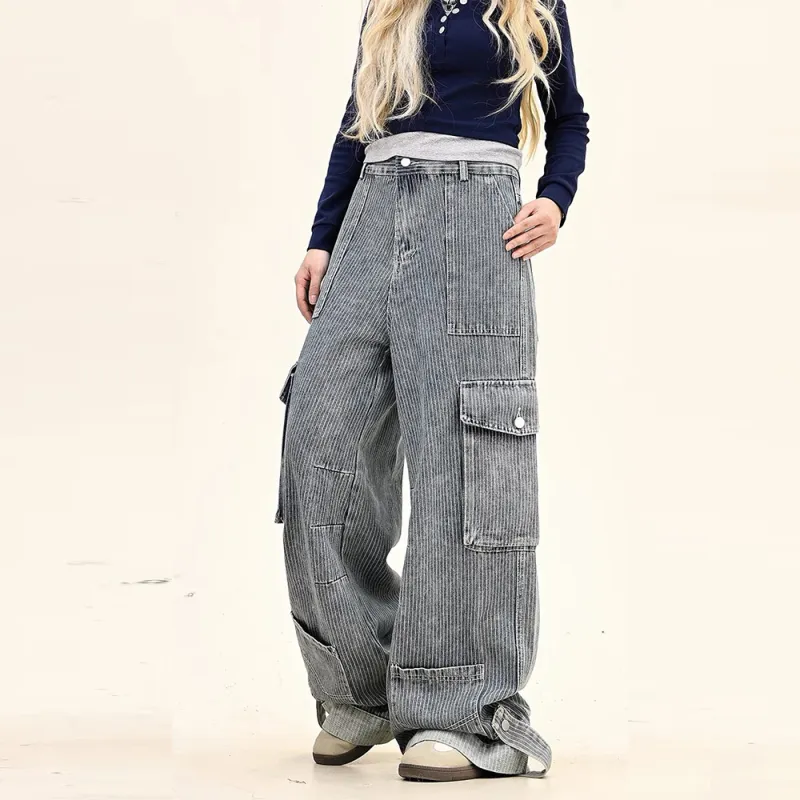 GBXM Cargo Pants Unisex Blue-4