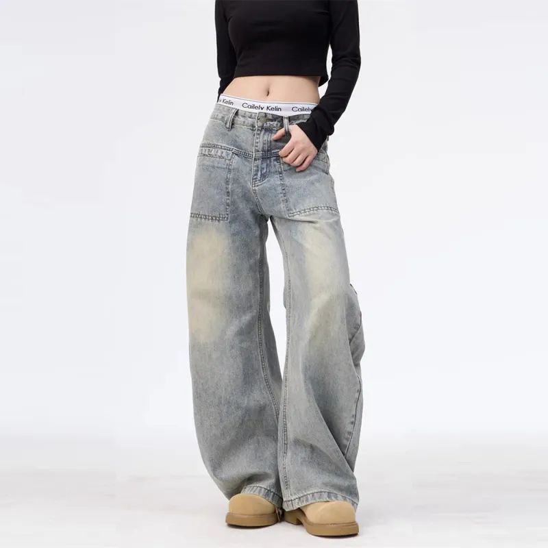 GBXM Jeans Unisex Washed Blue-7