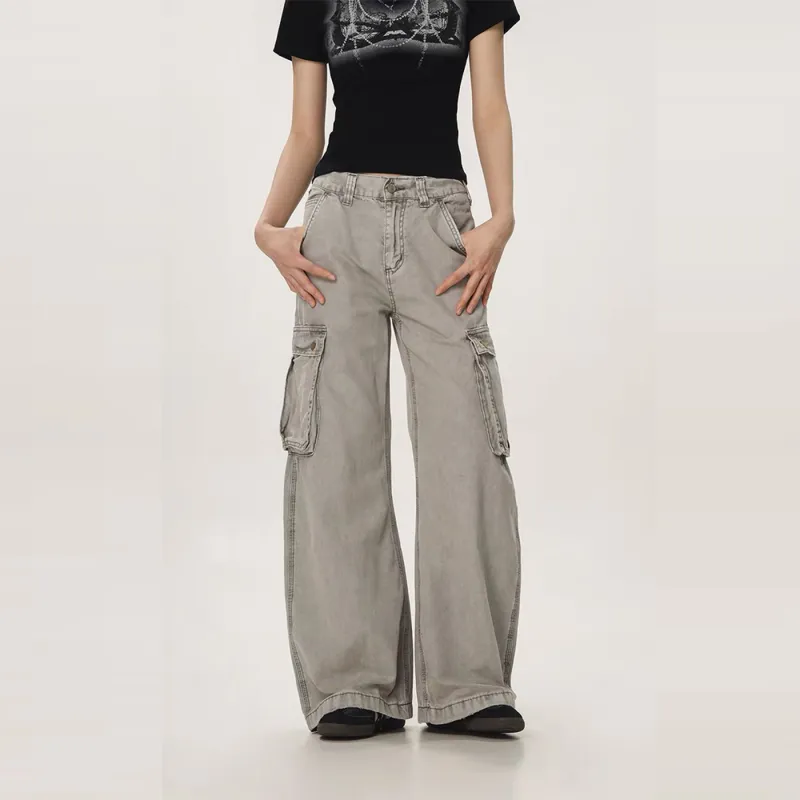 GBXM Cargo Pants Unisex Gray-3