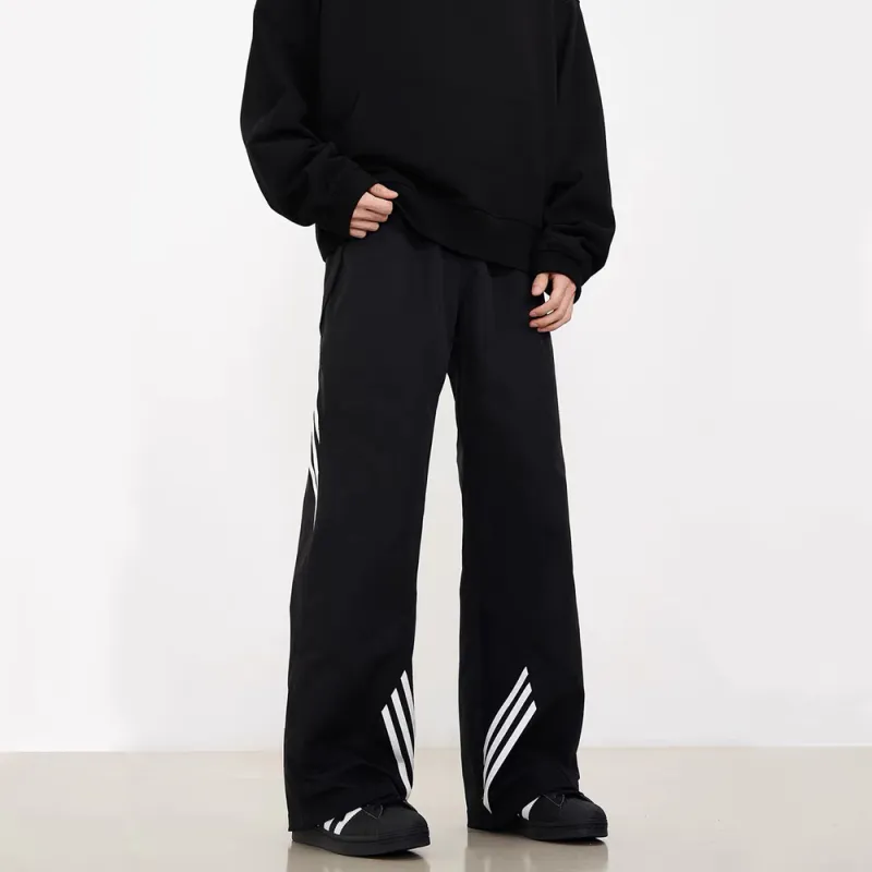 PAINT STAIN Casual Pants Unisex Classic Black-3