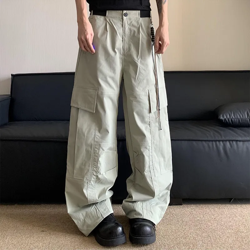 GBXM Casual Pants Unisex Pea Green-3