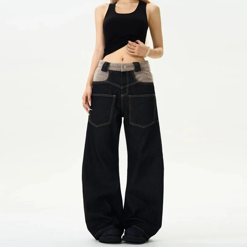 PAINT STAIN Jeans Unisex Black-3