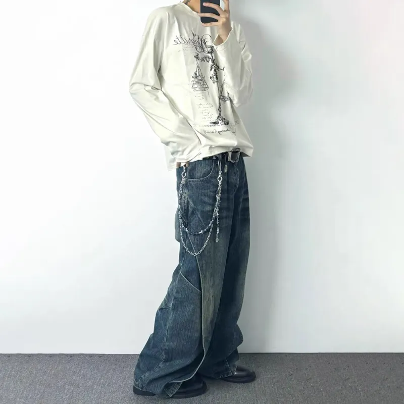 GBXM Jeans Unisex Vintage Blue-3