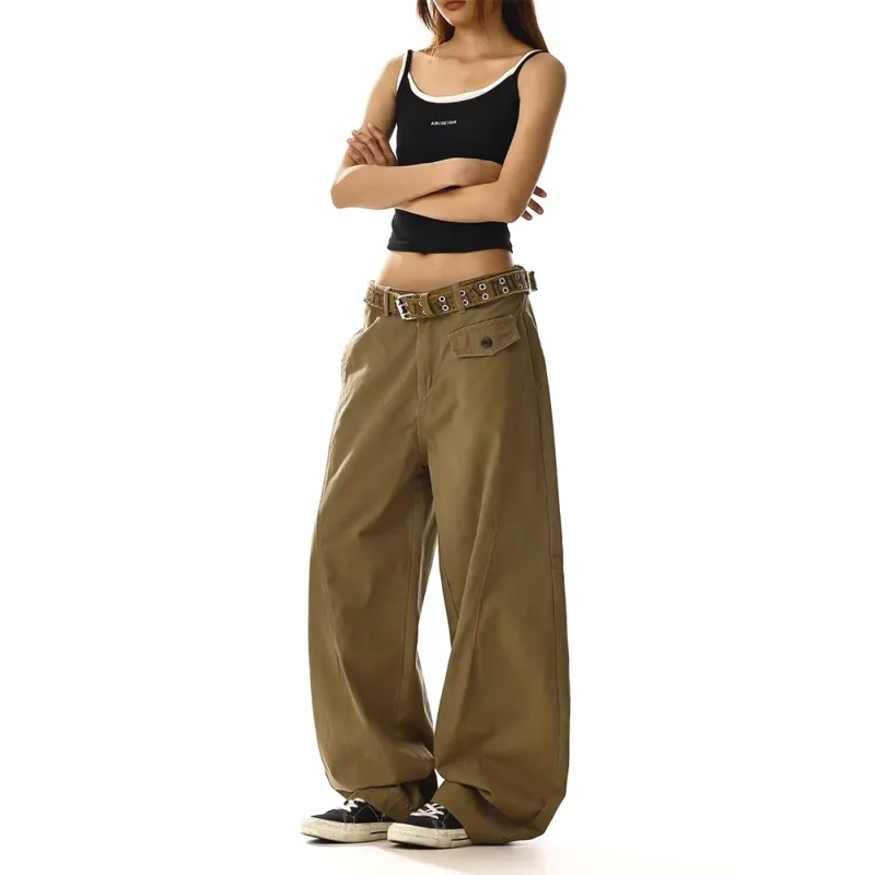GBXM Casual Pants Unisex Brown-4