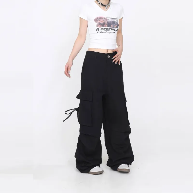 GBXM Cargo Pants Unisex Black-4