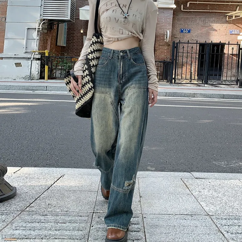 GBXM Jeans Unisex Vintage Blue-5