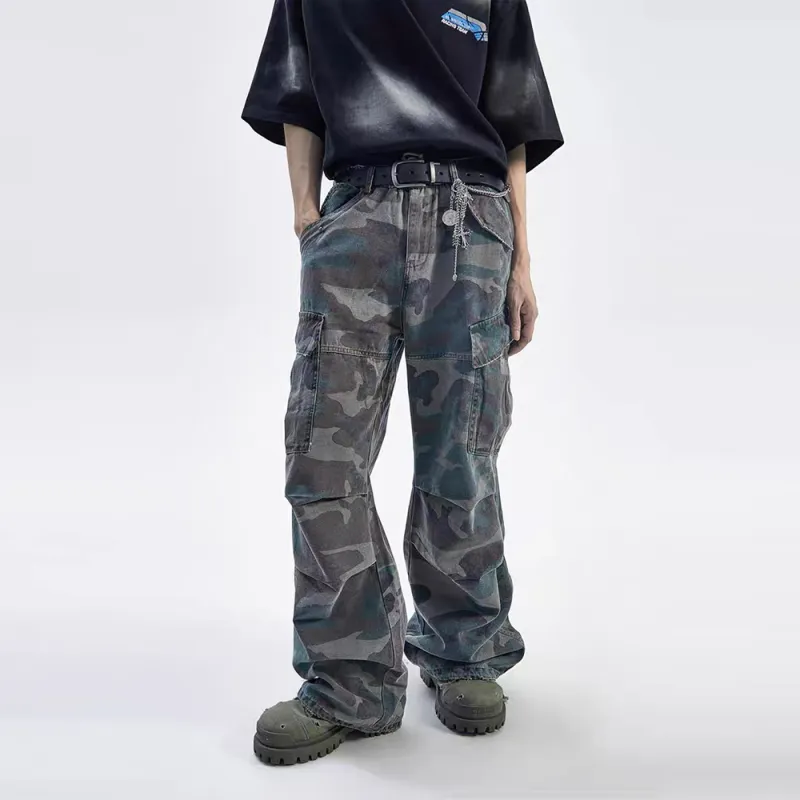 GBXM Cargo Pants Unisex Camouflage-3