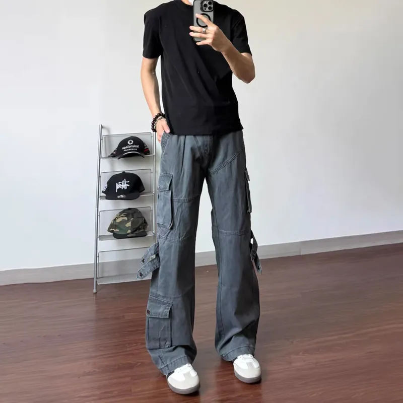 GBXM Cargo Pants Unisex Dark Gray-3