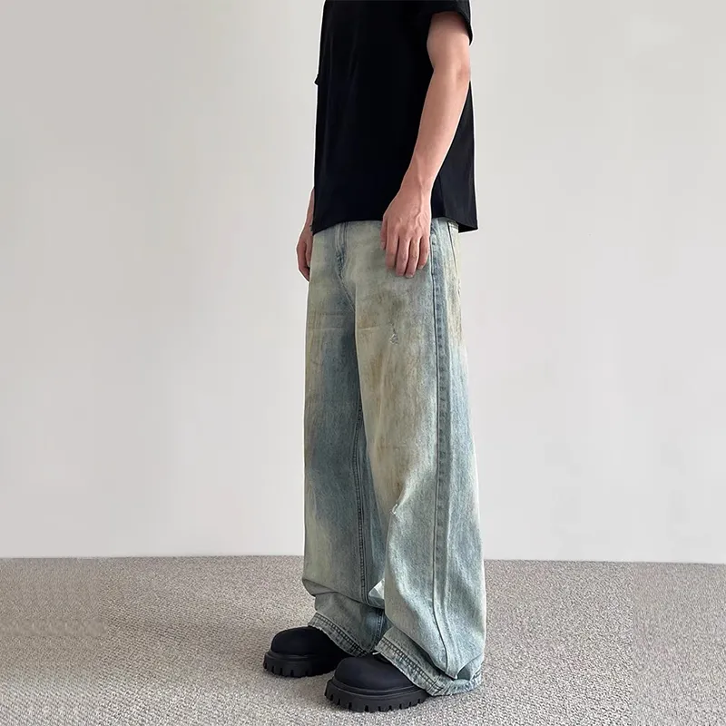GBXM Jeans Unisex Dirty Mud Blue-5
