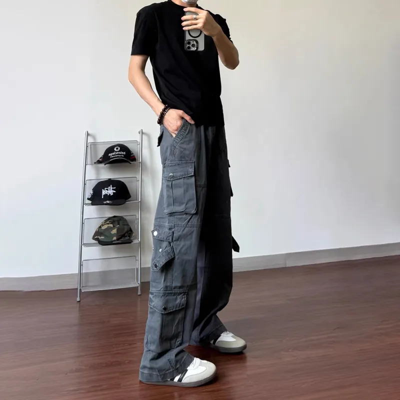 GBXM Cargo Pants Unisex Dark Gray-6