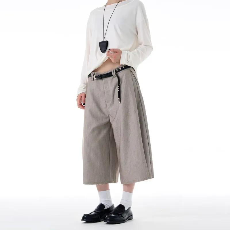 GBXM Casual Shorts Unisex Herringbone Gray-4