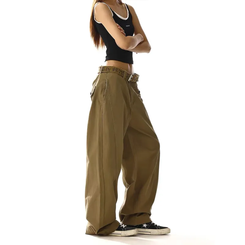 GBXM Casual Pants Unisex Brown-5