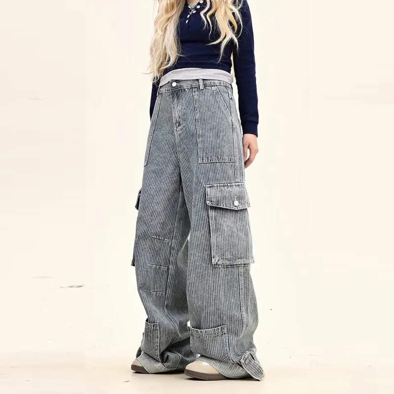 GBXM Cargo Pants Unisex Blue-3
