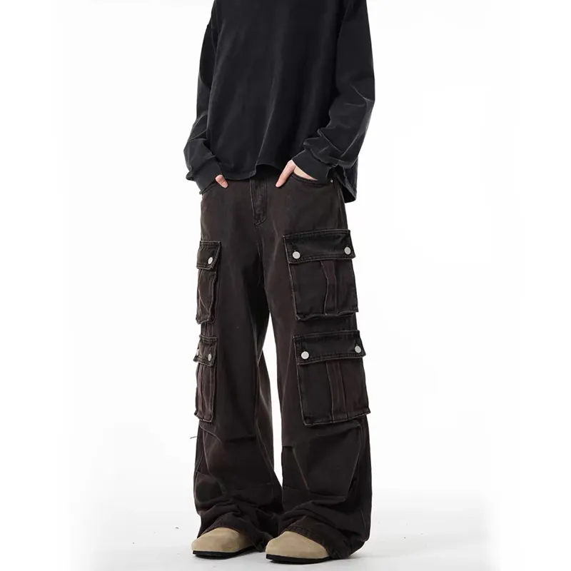 WELTER EXPERIMENT Jeans Unisex Black Brown-4