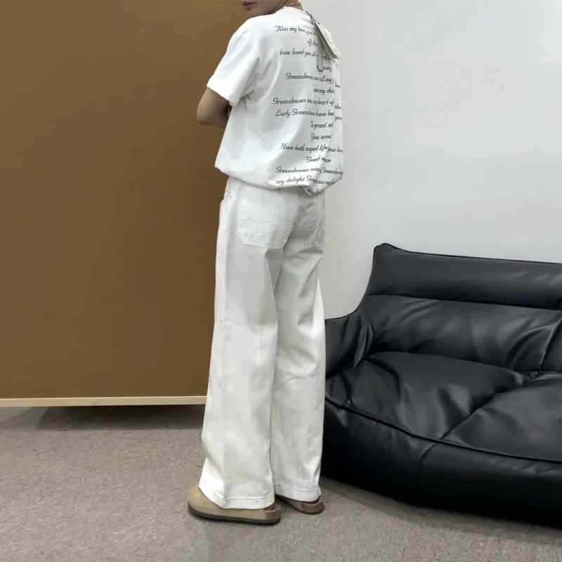 GBXM Jeans Unisex White-4