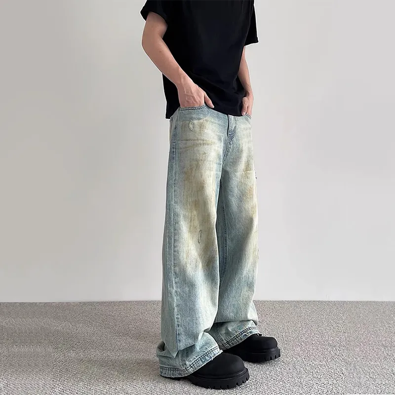 GBXM Jeans Unisex Dirty Mud Blue-3